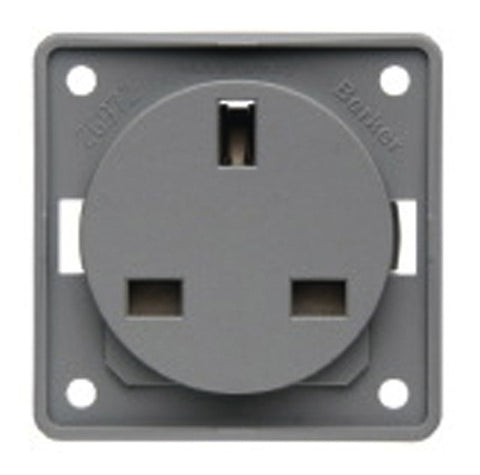 Presa da incasso Berker 230V grigio chiaro senza cornice /GBR
