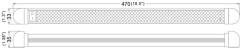 Carbest LED-Lienienleuchte 470mm