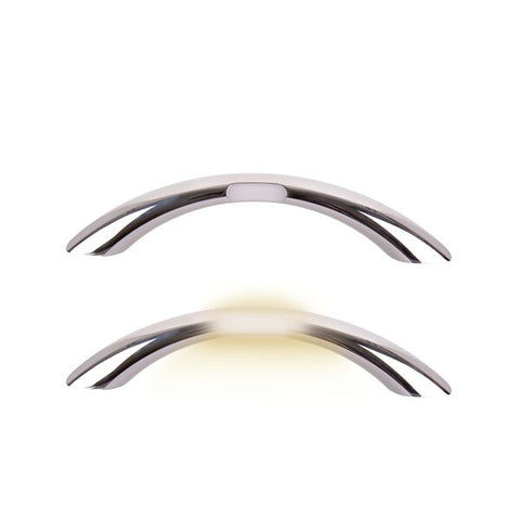 Maniglia d'ingresso con illuminazione integrata 4200K, argento/cromo lucido.