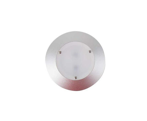 Lampada da incasso a LED 12Volt Diskus 3W, alluminio argento