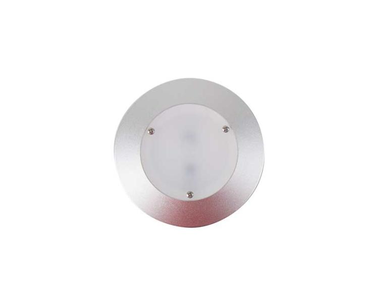 LED 12Volt Einbaulampe Diskus 3W, Alu silber