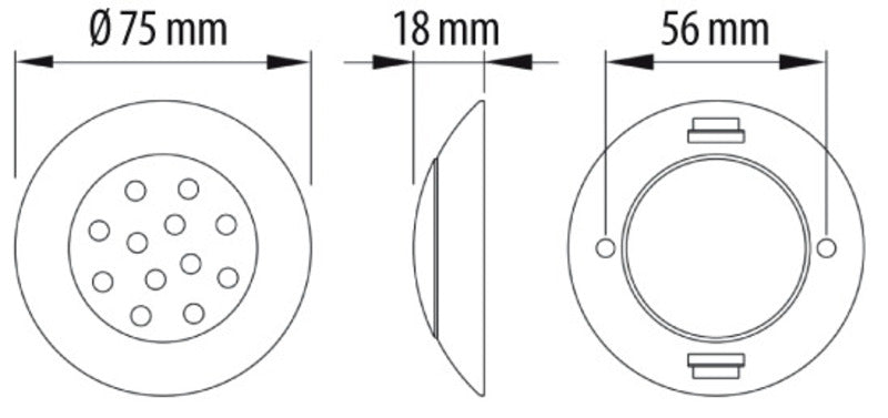 Carbest LED Spot 75x18mm