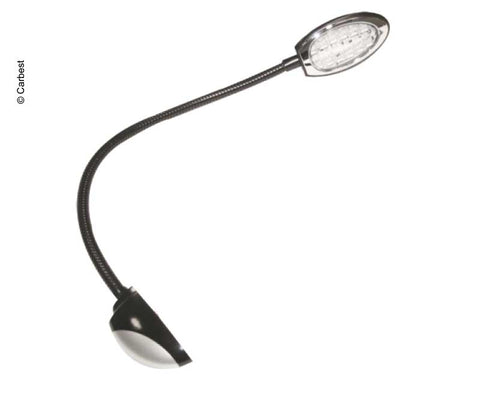 Luce LED Carbest 12V nera/argento - 2,2 watt