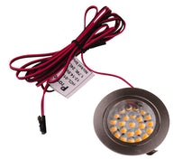 Spot a incasso a LED in acciaio inox Carbest – 12 V, 24 LED, 180 lm, bianco caldo
