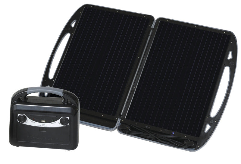 Carbest Mobiler Solargenerator mit 13W Modul und Akku 12V/7A