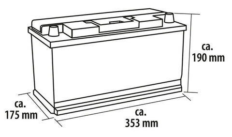 Batteria AGM-T-Power Line a ciclo profondo da 100 Ah