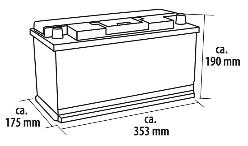 Deep-Cycle AGM-T-Power Line Batterie 100 Ah