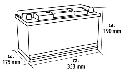 Deep-Cycle AGM-T-Power Line Batterie 100 Ah