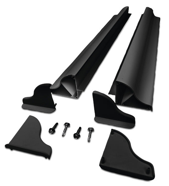 Solar-Panel Aluminium Montagespoiler Set - Breite bis 840 mm - Schwarz