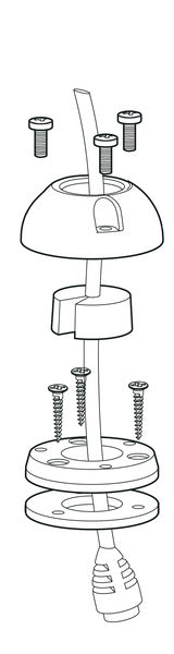 Scanstrut DS-H6 Dachdurchführung Kunststoff 2-6m - Horizontal