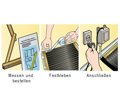 Heizfolie 48 V, 53 cm breit für Wohnmobile und Wohnwagen