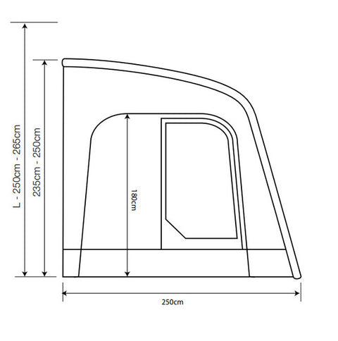 Tenda da sole gonfiabile Outdoor Revolution SPORTLITE AIR 320