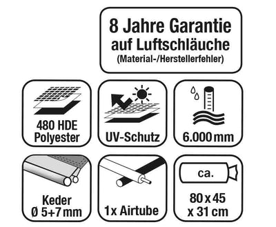 Aufblasbares Caravan Teilzelt E-Sport Air 325 XL