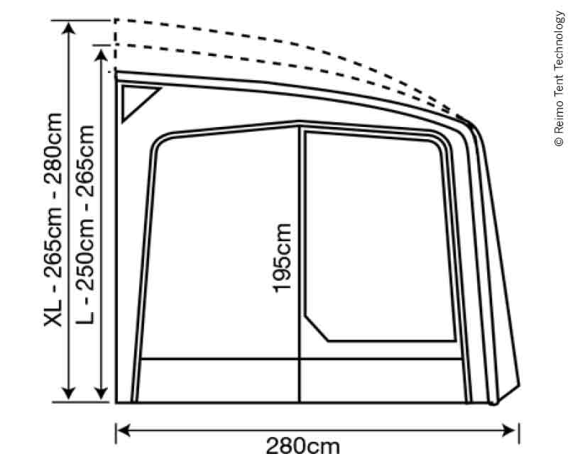 Reisemobilvorzelt Eclipse Pro 380 XL