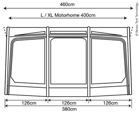 Tendalino per camper Eclipse Pro 380 XL