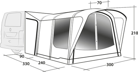 Outwell Newburg 240 Air – Tendalino gonfiabile