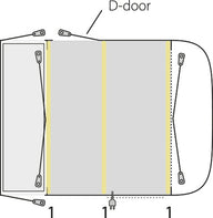 Busvorzelt, Outwell Newburg 240 Air, aufblasbar