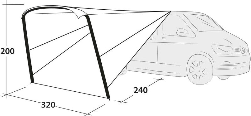 Sun Canopy Air – Universelles Luft-Sonnensegel