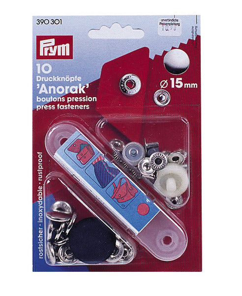 Drucknöpfe 15 mm 10 Stück Anorak