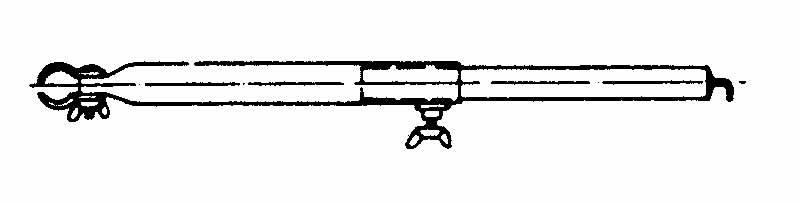 Dachhakenstangen - mit Haken und Rohrschelle