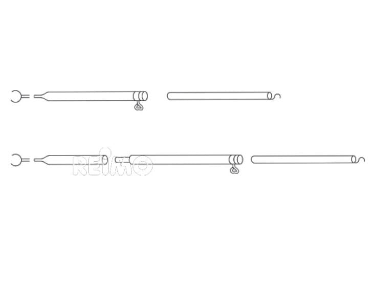 Spannstange/Dachauflagenstange Stahl 120-200cm, 3-teilig