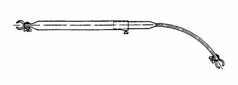 Dachauflagenstange Stahl,145-205cm   cm Dm: 22 mm Ende, SB