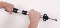 Tige de support télescopique en aluminium avec mécanisme de verrouillage rotatif