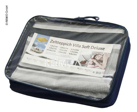 Tappeto per tenda 3,0x6,0m, blu-grigio-bianco