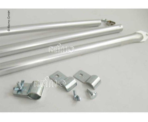 Tirante curvo 210-275cm alluminio Ø25mm 3 parti