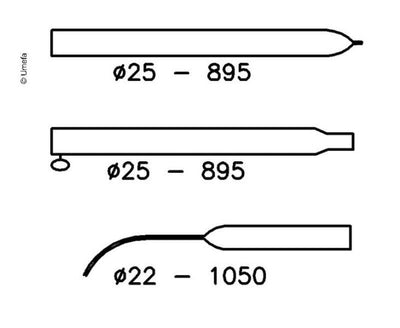 Spannstange gebogen 210-275cm Alu Ø25mm 3-teilig