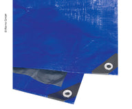 Bâche taille 4x6m, couleur : bleu