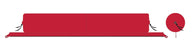 Chaise longue BENT "XL" rouge