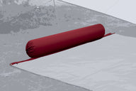 Chaise longue BENT "XL" rouge