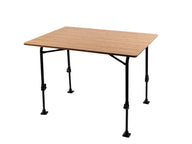 Campingtisch, Glasfaser und Bambus, 100 x 68 cm
