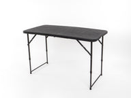 Campingtisch, HDPE Kunststoff, schwarz, 180 x 74,5 cm