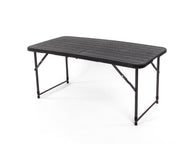 Campingtisch, HDPE Kunststoff, schwarz, 180 x 74,5 cm