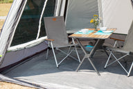 Campingtisch, Bambus, Rolltisch, 110 x 70 cm
