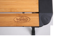 Campingtisch, Bambus, Rolltisch, 110 x 70 cm