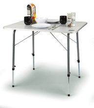 Campingtisch, MDF-Platte, weiss, 80 x 60 cm