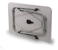 Campingtisch, MDF-Platte, weiss, 80 x 60 cm