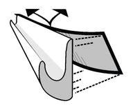 Protezione antipioggia Drip Stop 75 cm (scarico pioggia per la porta)