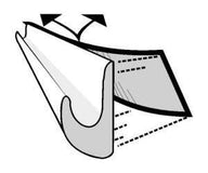 Protezione antipioggia Drip Stop 75 cm (scarico pioggia per la porta)