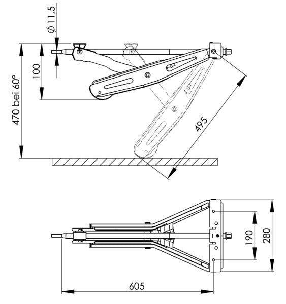 AL-KO Steckstützen Stabilform ohnwagen m