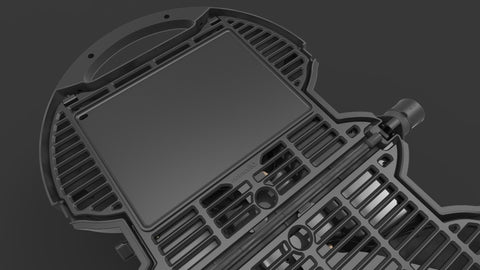 Grille de cuisson fermée en aluminium, 27x35x1cm, 500 gr.