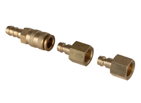Raccord enfichable 30 mbar - 1 x raccord mâle, 2 x raccords femelles