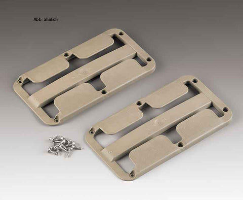 Set di 2 porta calici, grigio chiaro, per 2 bicchieri fino a Ø 86 mm