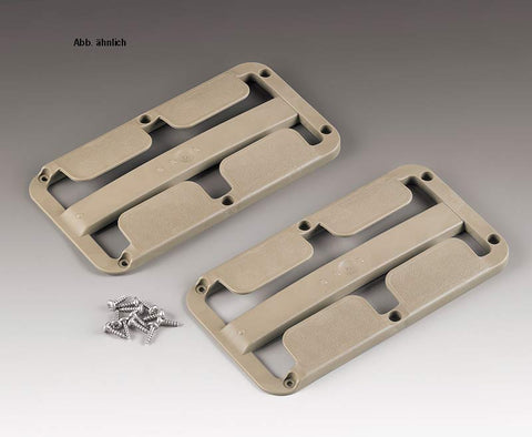 Set di 2 porta calici, grigio chiaro, per 2 bicchieri fino a Ø 86 mm
