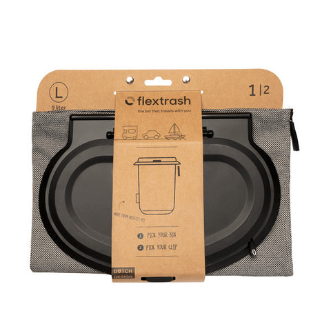 Flextrash Mülleimer, 5 Liter, grau