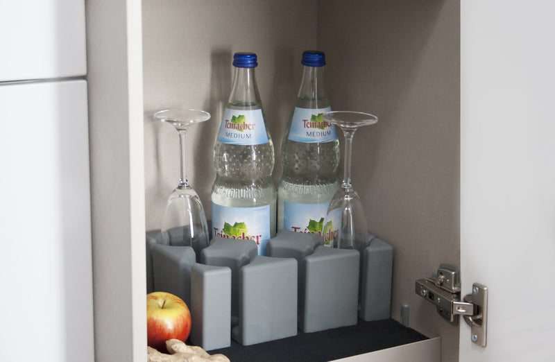 Purvario Glas-/Flaschenhalter hoch - 6er Set