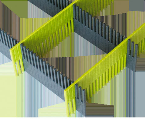 Guide per cassetti Purvario, confezione da 8 - lime/antracite